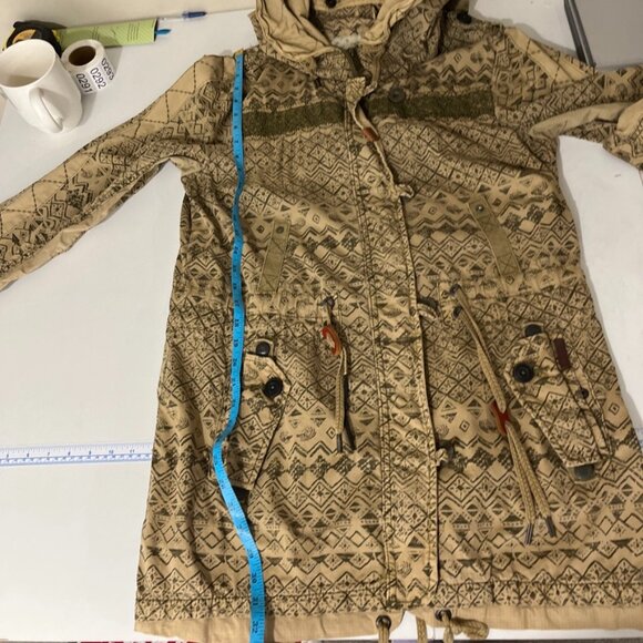 Khujo Brown Casual Cotton Vintage Inspired Jacket Women's Size XL - Picture 16 of 16